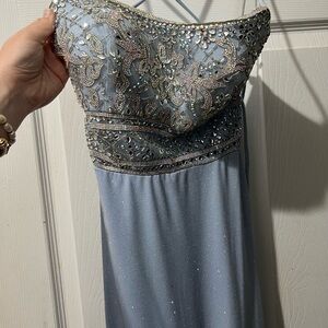 Icy Blue Prom Dress